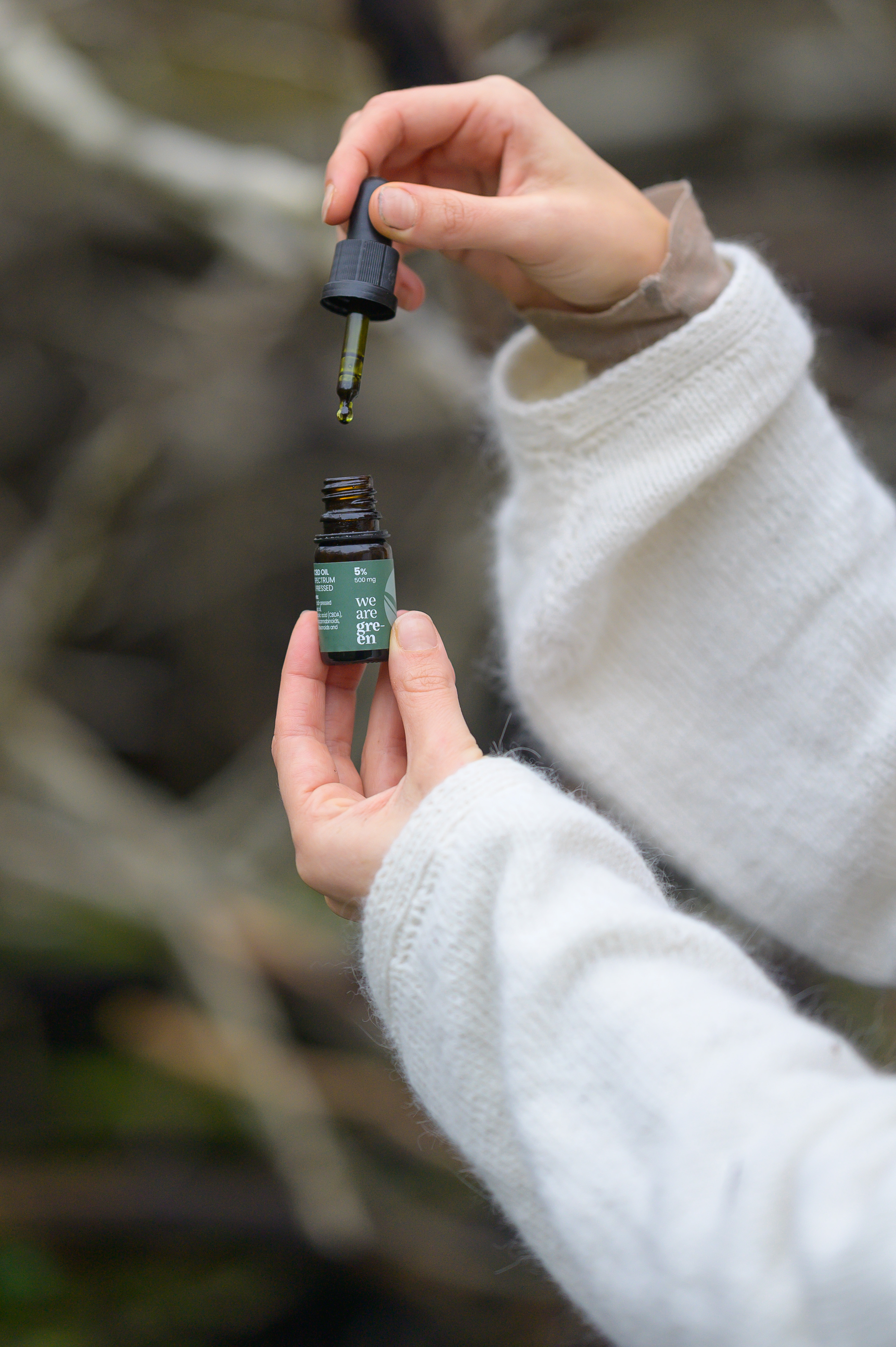 CBD hampolie fra Sacred Shop
