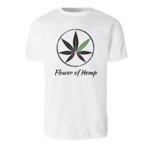 Flower-of-hemp-white-t-shirt