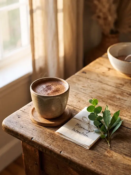 Morgenstart kakao ritualkort